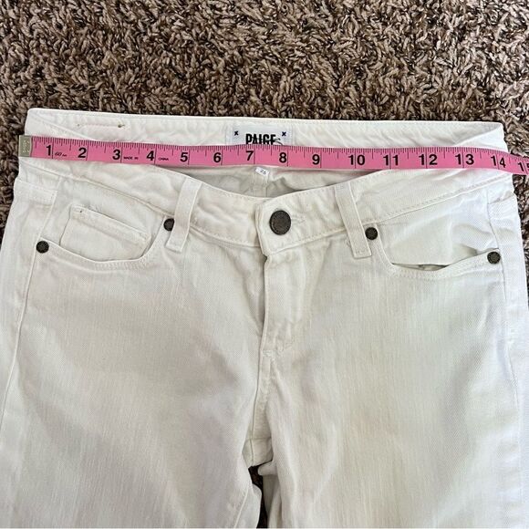 Paige Skyline Ankle White Jeans - Picture 12 of 13